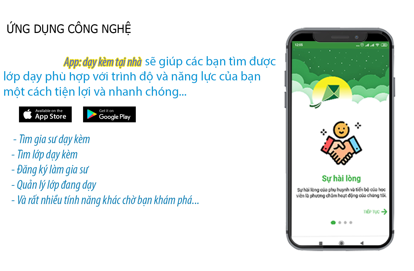 ứng dụng dạy kèm tại nhà
